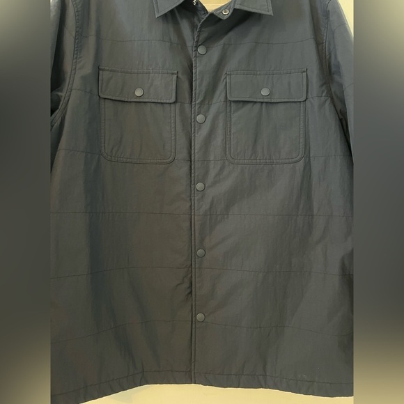 OOBE Brand Men's Snap Front Deck Shirt Jacket blue size L (H102) - Picture 3 of 14